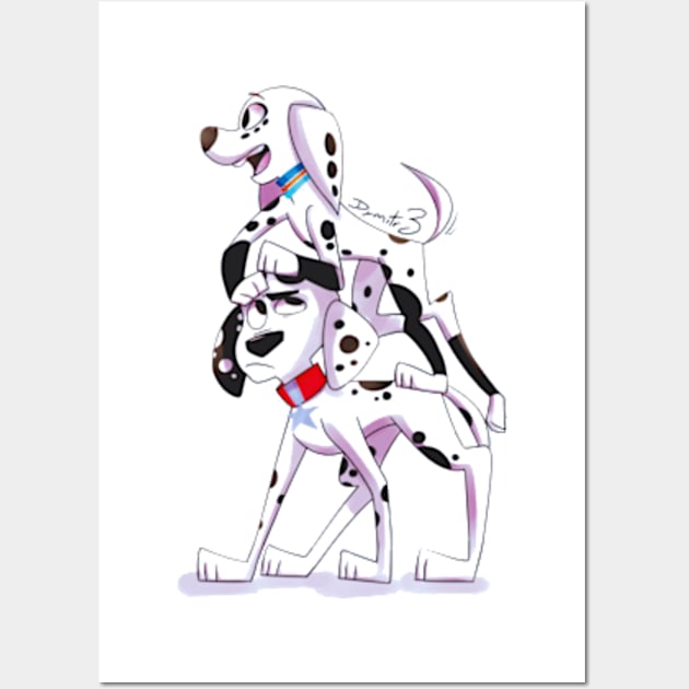 dalmatian 101 new 4 Wall Art by Vidi MusiCartoon